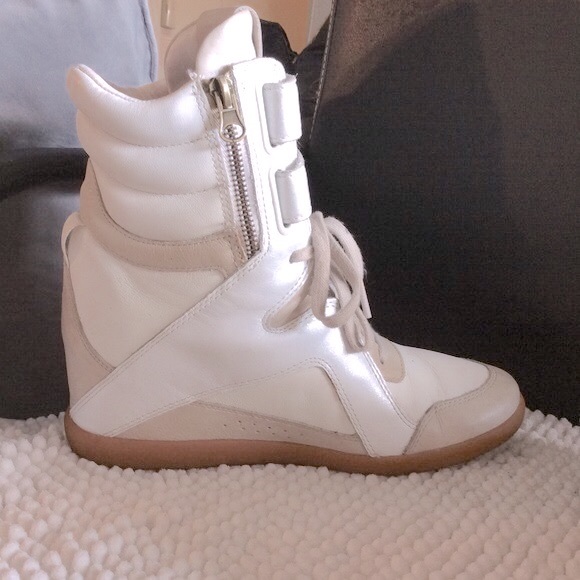 Reebok Alicia Keys Hightop Wedged Sneakers White/chalk Size 8 - Picture 10 of 15